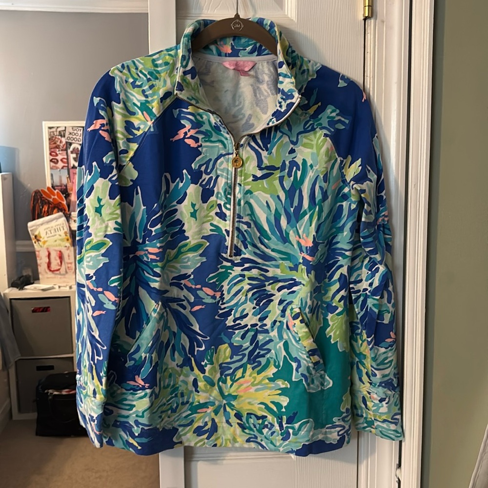 Lilly Pulitzer zip front Top small
